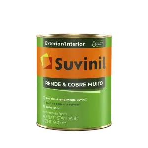 Tinta Acrílica Rende & Cobre Fosco Branca 900ml Suvinil
