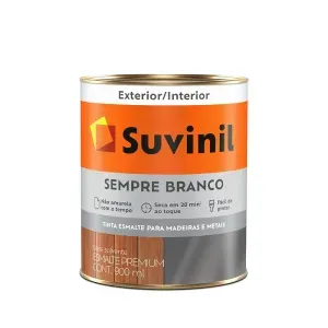 Tinta Esmalte Sempre Branco Fosco Branca 900ml Suvinil