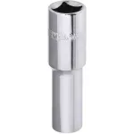 Soquete Estriado Longo Encaixe 1/2" 12mm Worker