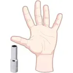 Soquete Estriado Longo Encaixe 1/2" 12mm Worker