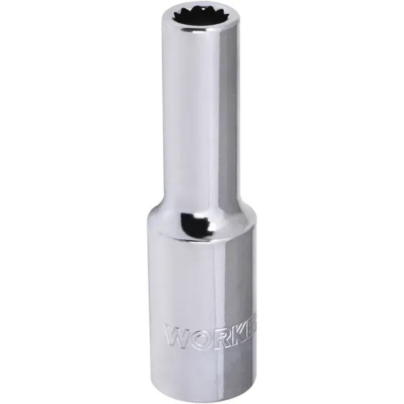 Soquete Estriado Longo Encaixe 1/2" 10mm Worker