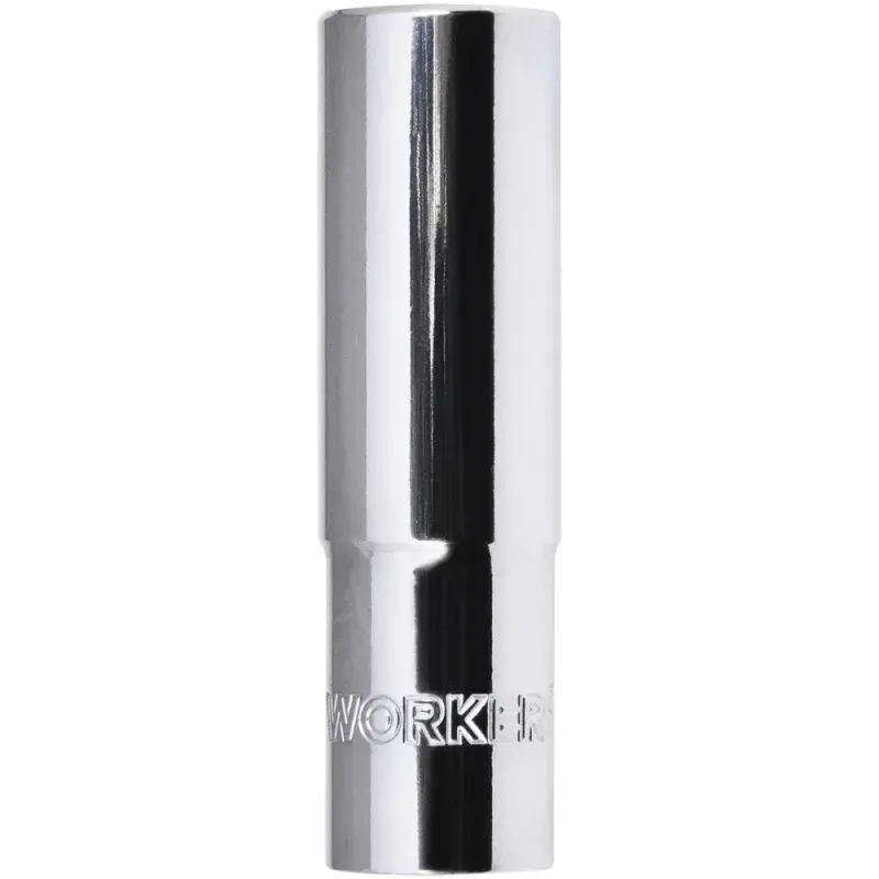 Soquete Estriado Longo Encaixe 1/2" 15mm Worker