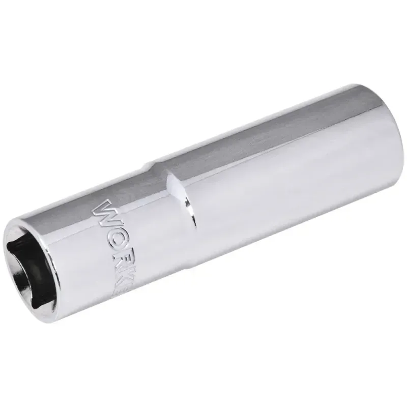 Soquete Estriado Longo Encaixe 1/2" 15mm Worker