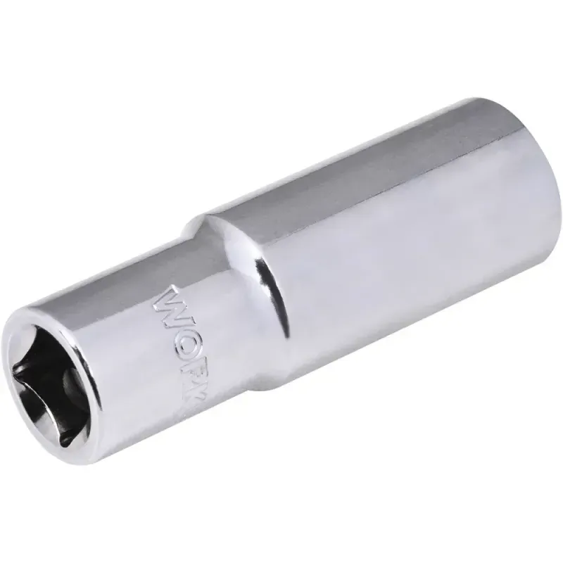 Soquete Estriado Longo Encaixe 1/2" 19mm Worker