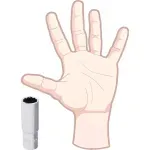 Soquete Estriado Longo Encaixe 1/2" 19mm Worker