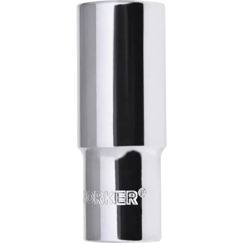 Soquete Estriado Longo Encaixe 1/2" 22mm Worker