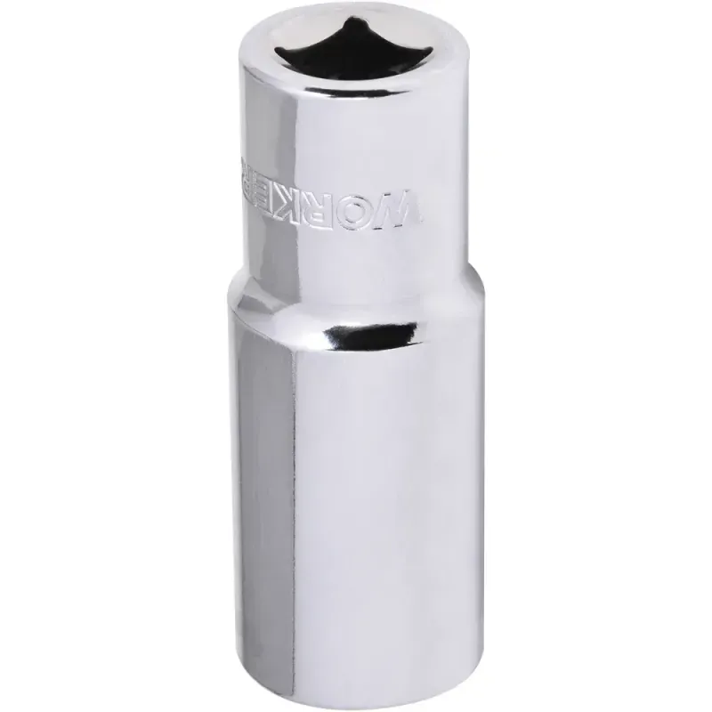 Soquete Estriado Longo Encaixe 1/2" 22mm Worker
