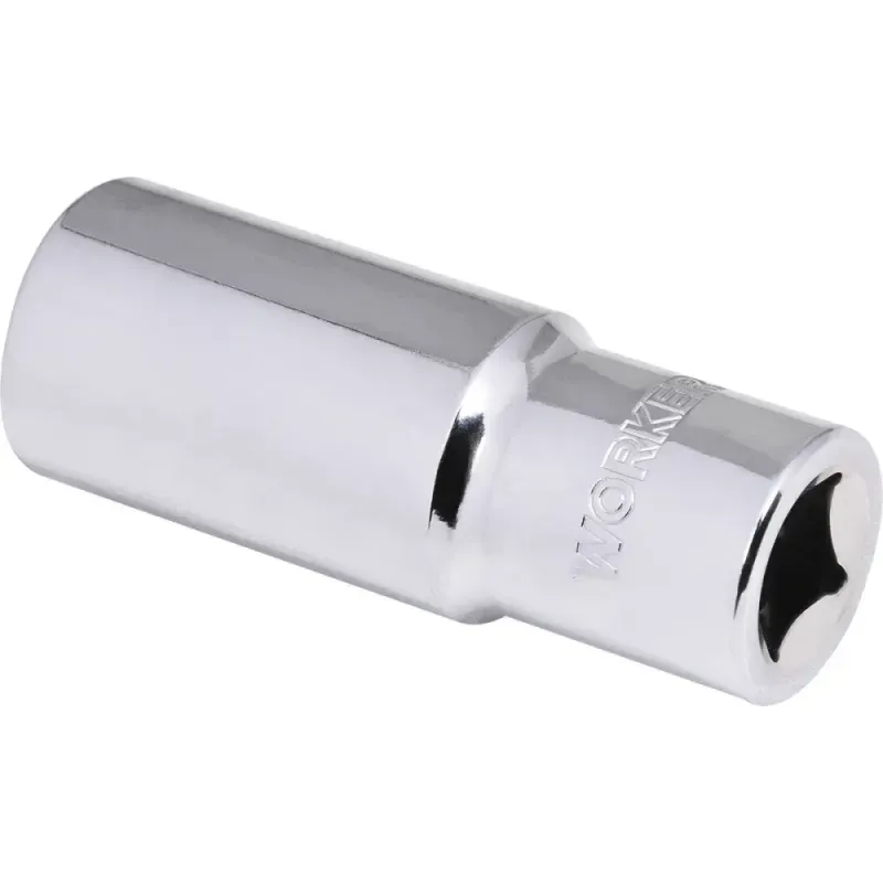 Soquete Estriado Longo Encaixe 1/2" 22mm Worker
