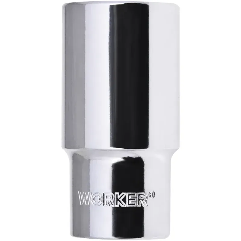 Soquete Estriado Longo Encaixe 1/2" 27mm Worker