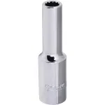 Soquete Estriado Longo Encaixe 1/2" 9mm Worker