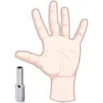 Soquete Estriado Longo Encaixe 1/2" 9mm Worker