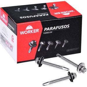 Parafuso Ponta Broca Cs Inox 5,5mmx1.1/2" 300 Peças Worker
