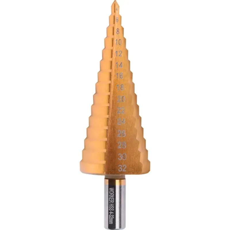 Broca-Escalonada-em-Titanio-4mm-a-32mm-Worker
