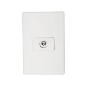Placa 4x2 1 Furo TV Branca Evidence Walma