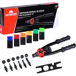 Rebitador Manual de Rosca tipo Alavanca 13" M3-M10 Worker