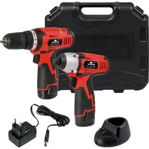 Conjunto Parafusadeira e Furadeira a Bateria 10,8V Worker
