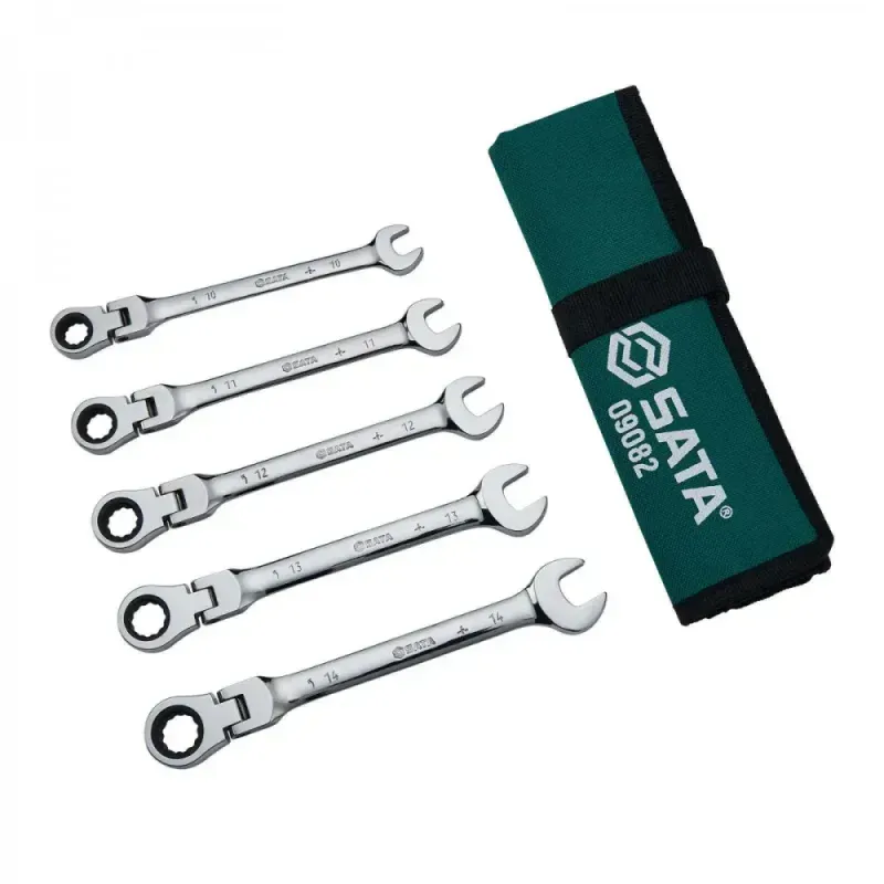 Kit-de-Chave-Combinada-Catraca-Cabeca-Flexivel-5-Pecas-Sata