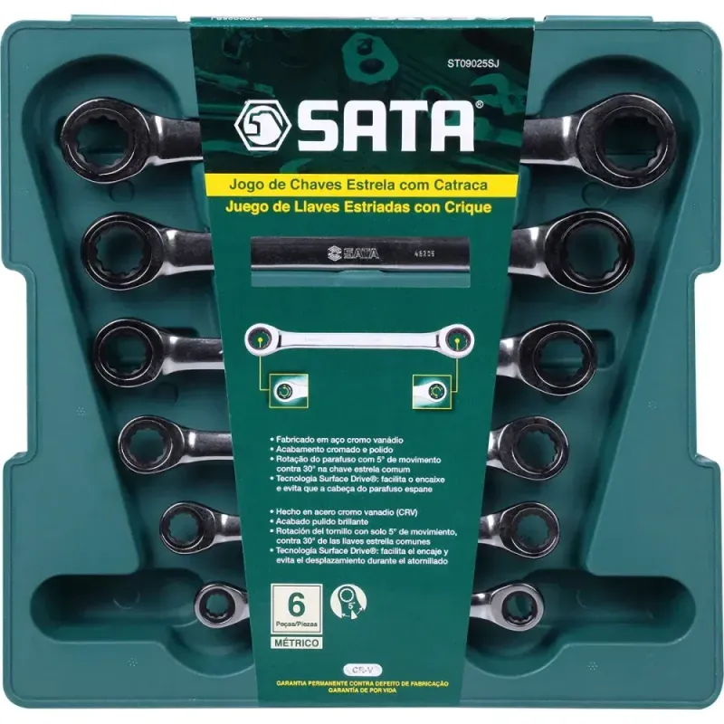 Jogo-de-Chave-Estrela-com-Catraca-8-19mm--com-6-Pecas--Sata