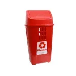 Lixeira-Basculante-50L-Vermelha-Plasvale