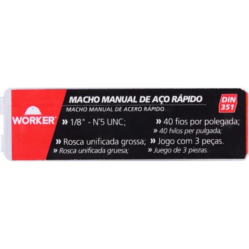 Jogo-de-Macho-Manual-Din351-UNC-1-8-X40--3-Pecas-Worker