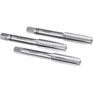 Jogo Macho Manual Din351 UNC 3/8"X16" 3 Peças Worker