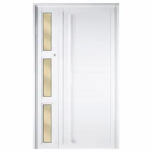Porta Lambri em Alumínio 1 Bandeira BR Direita 210x121cm MetalFlex