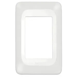 Placa Com Suporte 4x2 3 Postos Juntos Branca Pial Pop