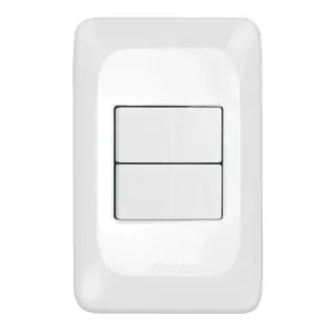 Conjunto Montado Interruptor 4x2 2TS - 10A Pial Pop
