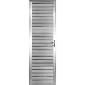 Porta Veneziana SPP em Alumínio Esquerda 210x60cm Aluvid