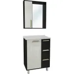 Gabinete-Pia-Embutida-Saara-65-Artico-Preto-com-Espelheira-Balcony