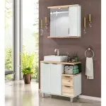 Gabinete-Dallas-80-Artico-Cabernet-com-Espelheira-Balcony