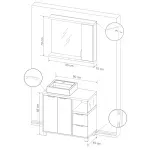 Gabinete-Dallas-80-Artico-Cabernet-com-Espelheira-Balcony