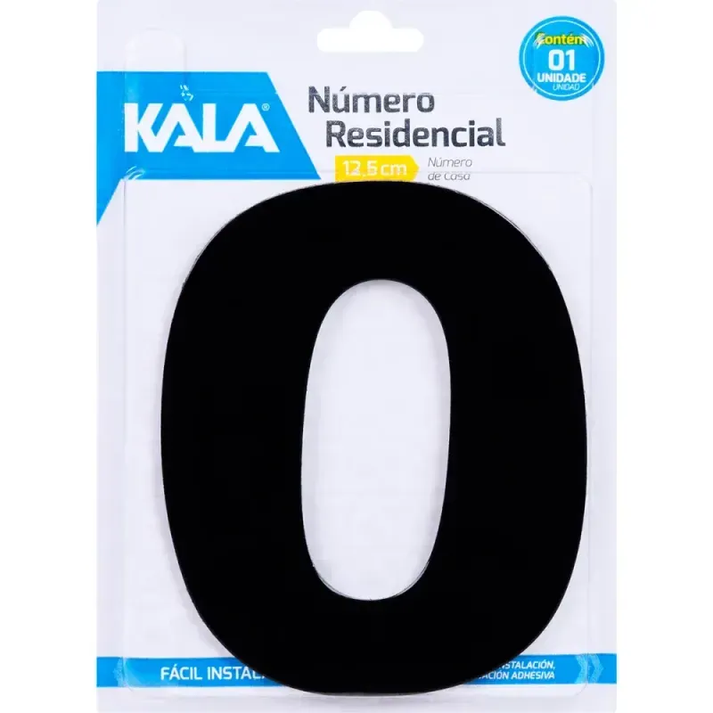 Numero-Residencial-N°0-Preto-125cm-Kala