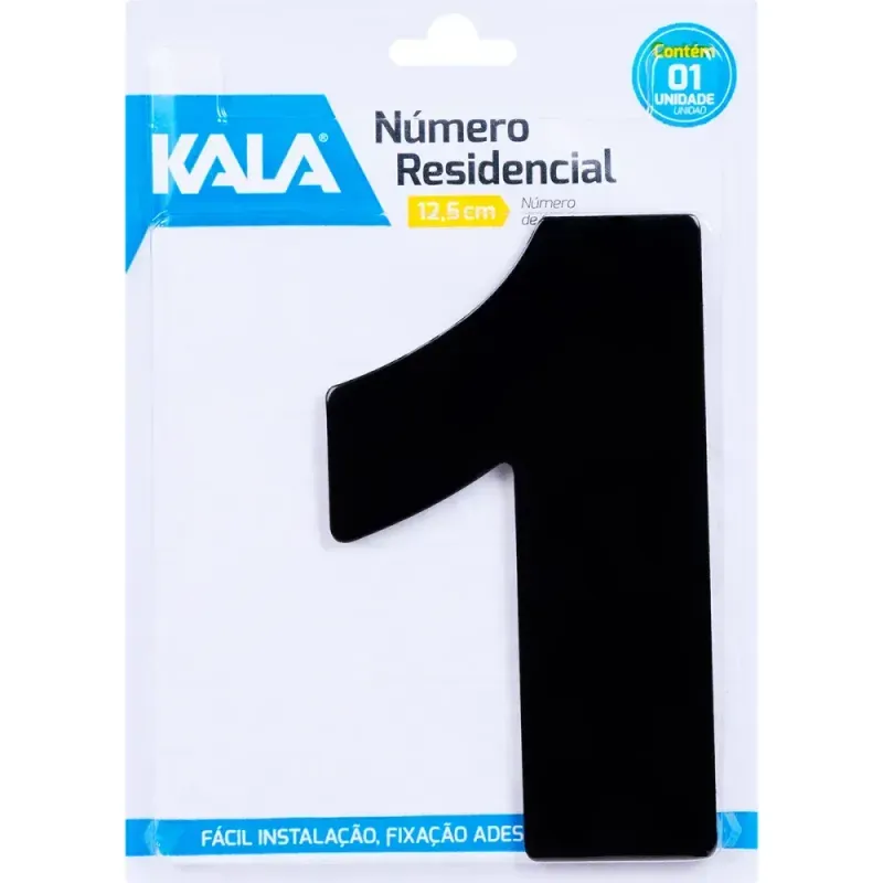 Numero-Residencial-N°1-Preto-125cm-Kala