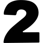 Numero-Residencial-N°2-Preto-125cm-Kala