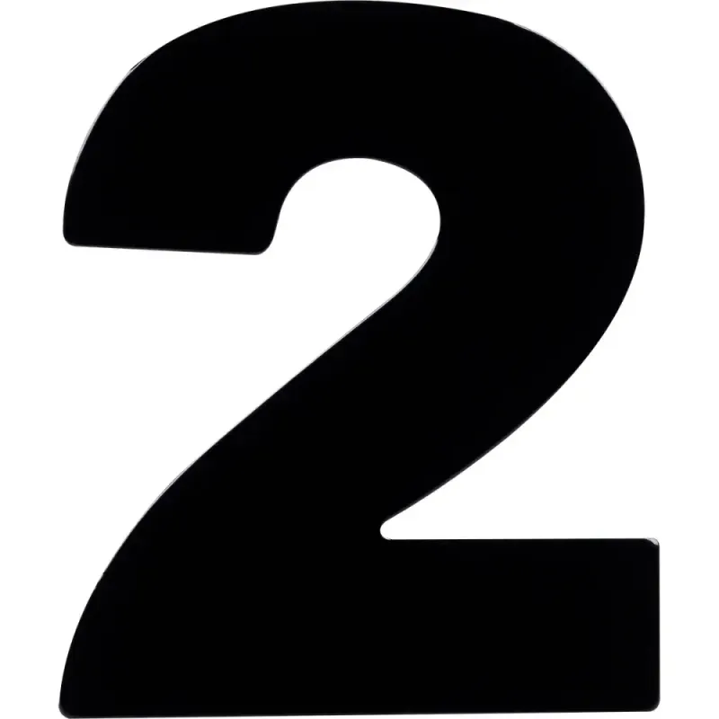 Numero-Residencial-N°2-Preto-125cm-Kala