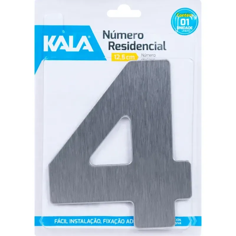 Numero-Residencial-N°4-Aco-Escovado-125cm-Kala