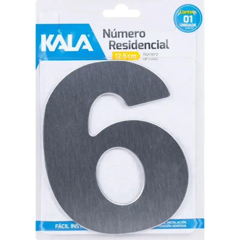 Numero-Residencial-N°6-Aco-Escovado-125cm-Kala