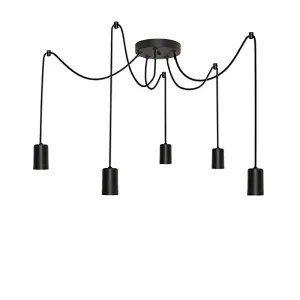 Pendente em Alumínio Tears 5XE27 200W Biv Taschibra