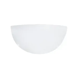 Luminária Arandela Jurere Vidro Fosco 1xe27 Branco Taschibra
