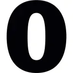 Numero-Residencial-N°0-Preto-185cm-Kala