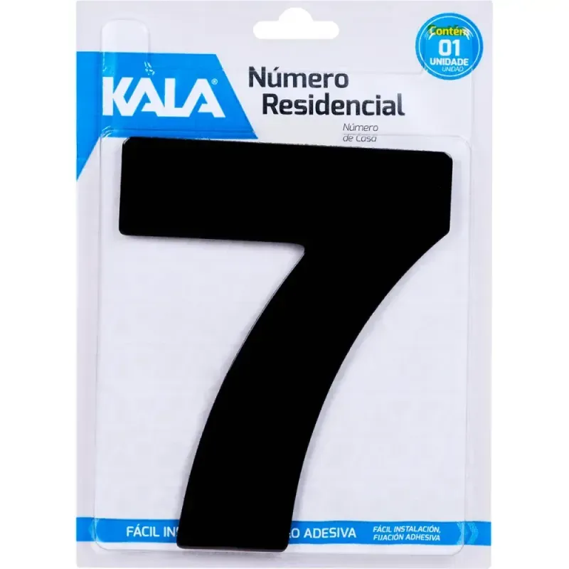 Numero-Residencial-N°7-Preto-185cm-Kala