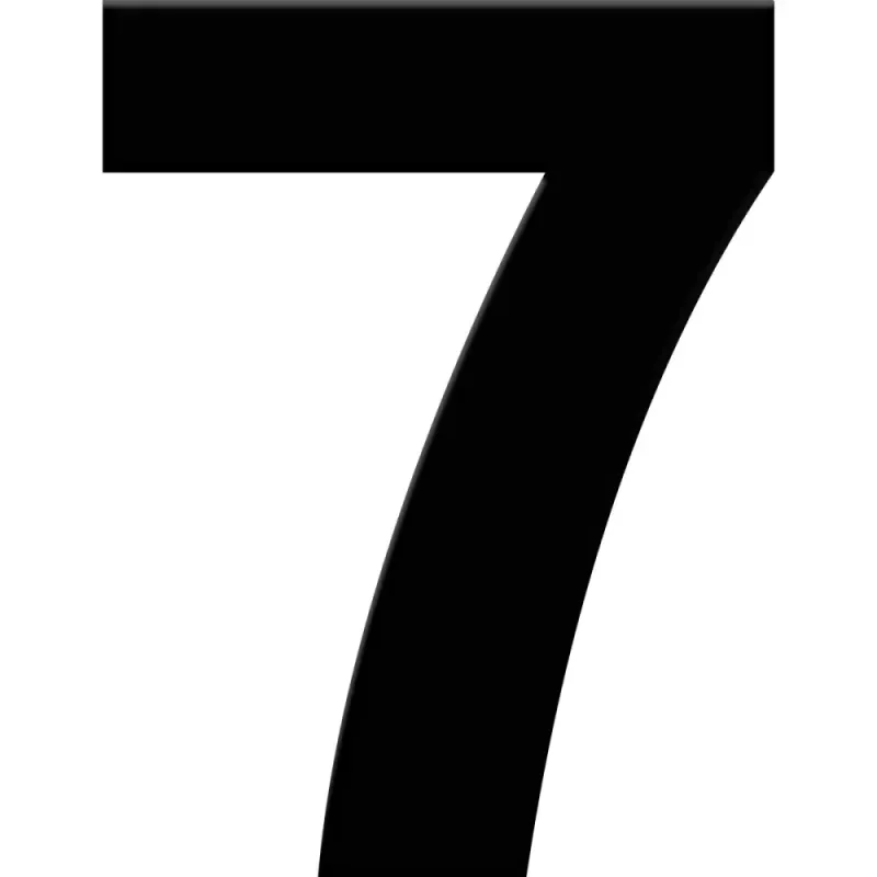 Numero-Residencial-N°7-Preto-185cm-Kala