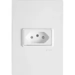 Tomada-10A-250V-Branca-Vivaz-Ilumi