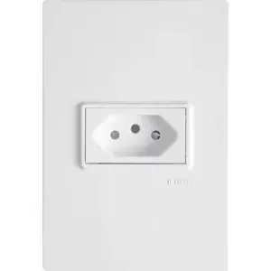 Tomada 10A 250V Branca Vivaz Ilumi