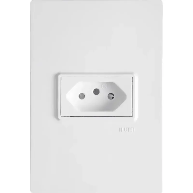 Tomada-10A-250V-Branca-Vivaz-Ilumi