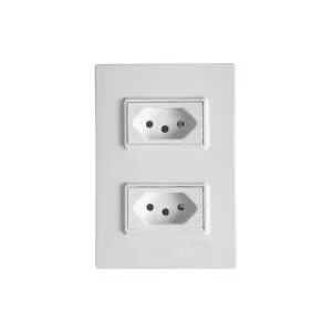Tomada Dupla 10A 250V Vivaz Ilumi