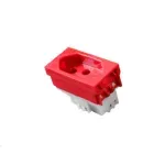 Modulo-Tomada-20A-250V-Vermelha-Vivaz-Ilumi