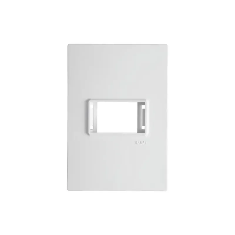 Placa-4x2-1-Modulo-Horizontal-com-Suporte-Vivaz-Branco--Ilumi