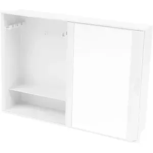 Armário Plástico Porta De Correr 28 x 41 x 9cm Branco Astra